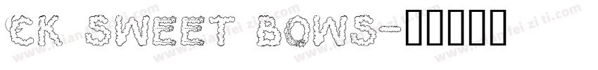 CK Sweet Bows字体转换